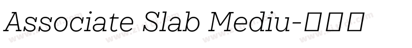 Associate Slab Mediu字体转换